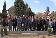 گزارش تصویری از آئیین درختکاری و تقدیر ازهمکاران فضای سبز دانشگاه